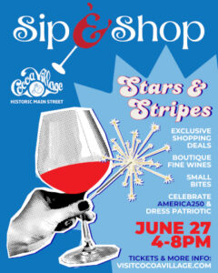 Cocoa Village Stars & Stripes Sip & Shop
